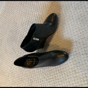 Black Wedged Heel